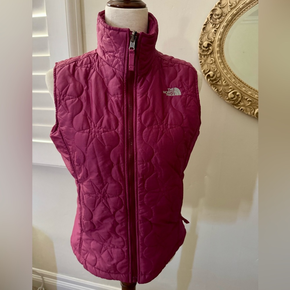 Pink North Face Women's Shady Glade Insulated Vest.
